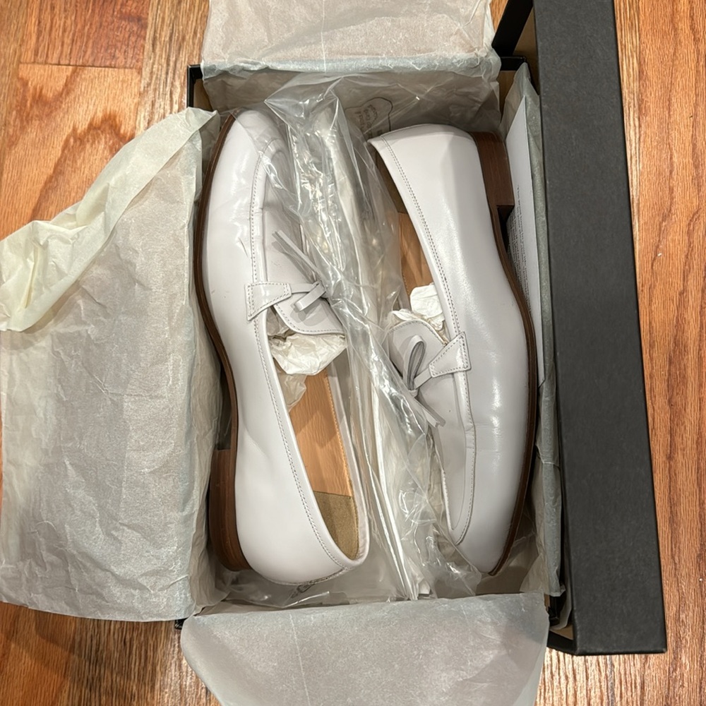 J Crew Academy Loafers in Leather - G8298 - Highland Mist - Size 8
